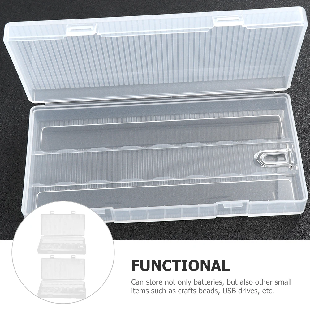 

2Pcs Storage Box Durable PP Plastic Organizer Case Holder Accessories Container Compact Lightweight Container