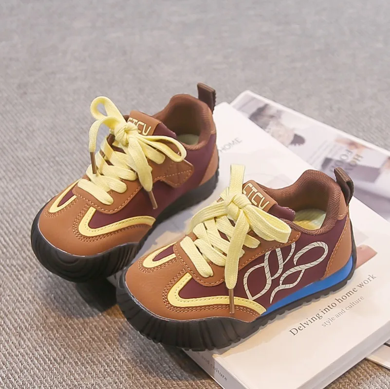 

2025 Children Casual Sneakers for Girls Spring New Fashion Korean Style Soft Anti-slippery Versatile Chic Sweet Bowtie Shoes