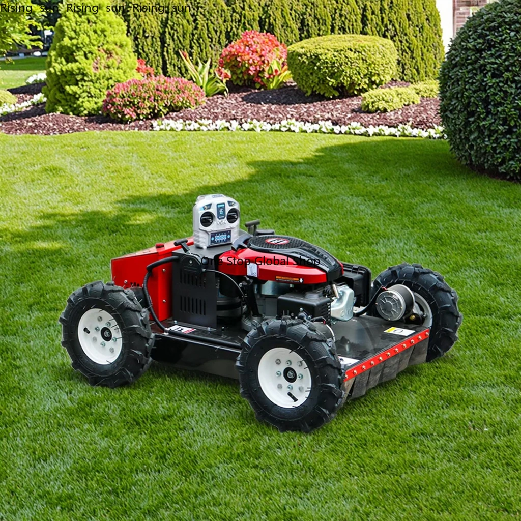 

Remote Control Wheel Lawn Mover Automatic Grass Cutter Engine Remote Control Lawn Mower