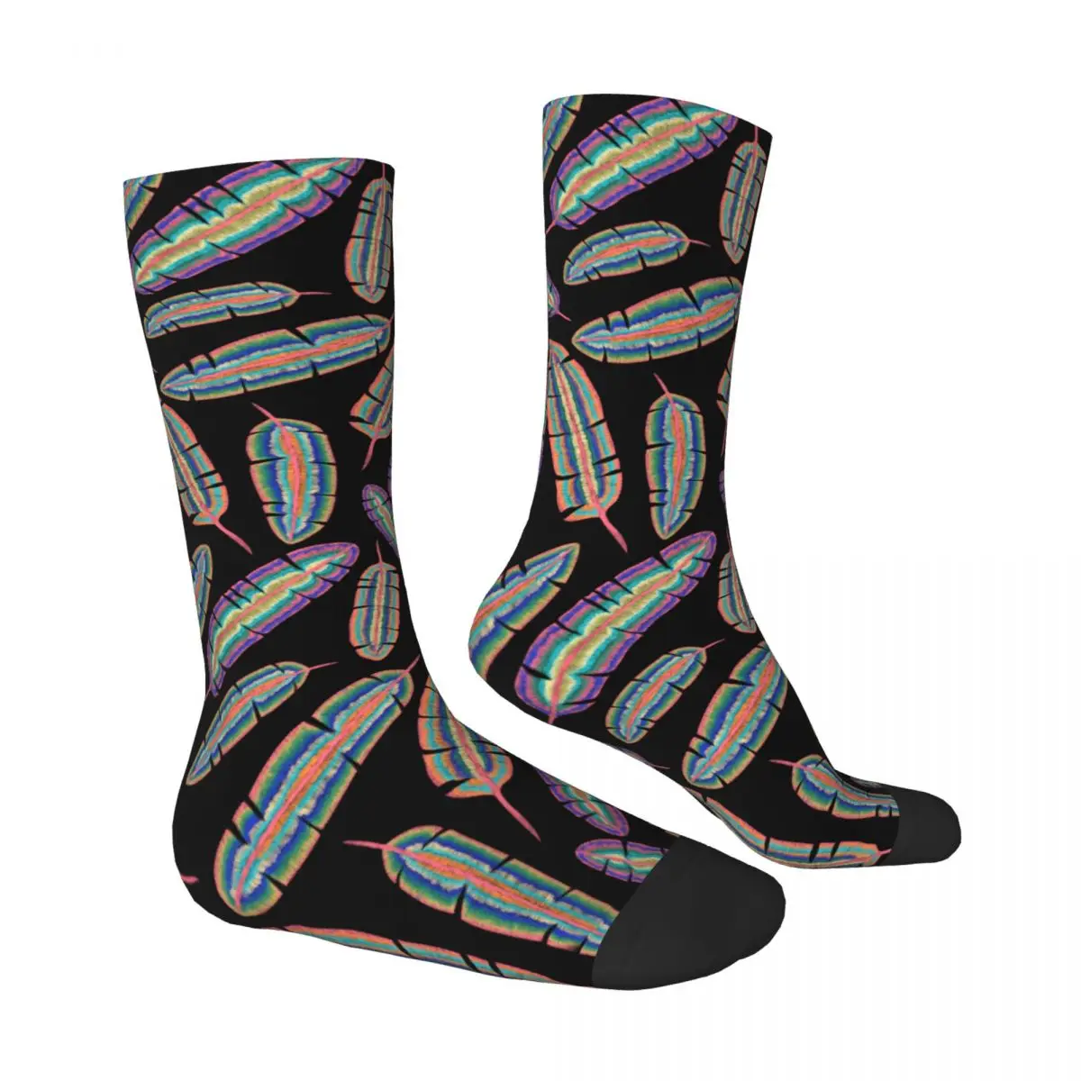 Feather Sock Printed Man Polyester