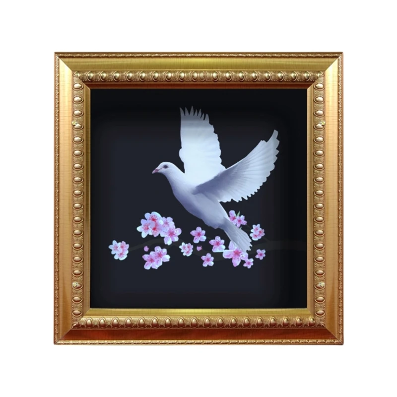 Magical Picture Frame Doves Picture to Real Illusions Gimmick Toy Magics Tricks Props Closeup Trick Props for Kids Adult