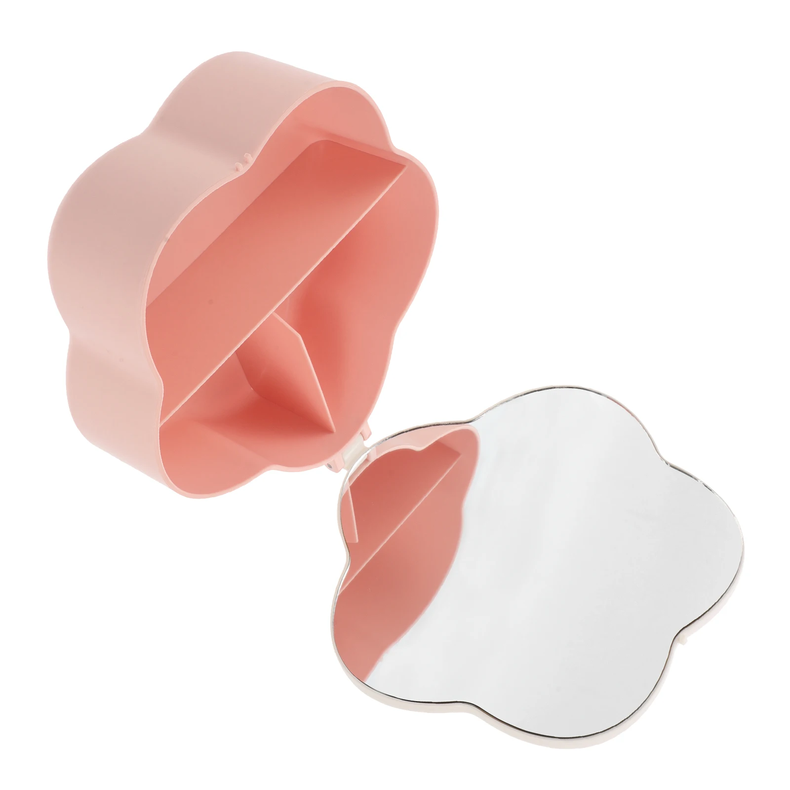 

Flower-Shaped Jewelry Box Organizer Earrings Case Storage Ring Bangle Necklace Holder Small Compact Container For Women