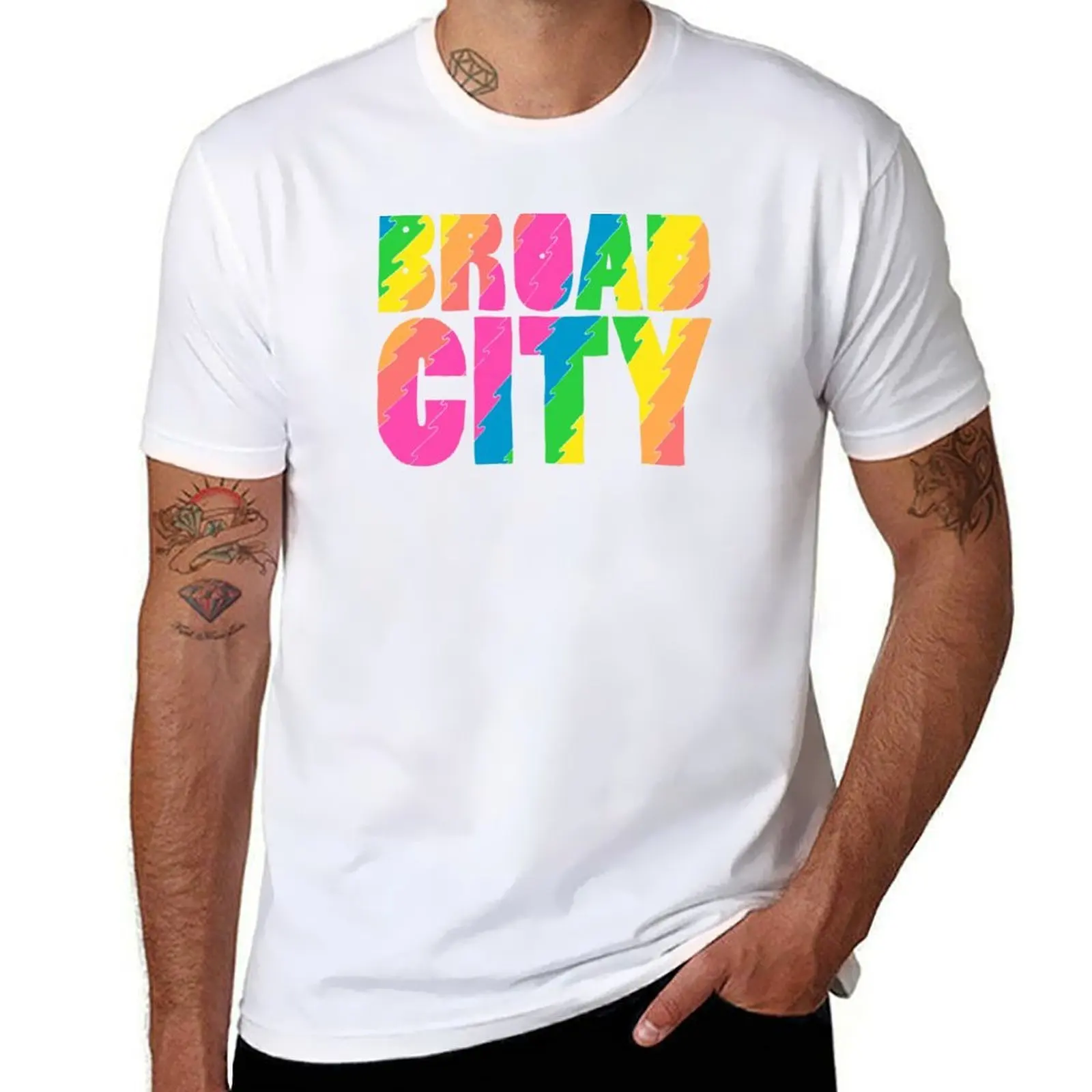

broad city T-Shirt black cotton t-shirt plain for man package t shirt man luxury T-Shirt