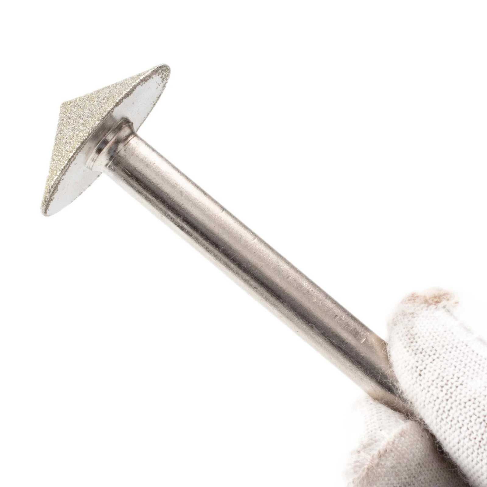 2Pcs 7/8'' inch 22mm 120 Degrees TAPER Grinding Head Diamond CNC Router Bit Rotary Burrs Stone Carving Tool 180 Grit ILOVETOOL