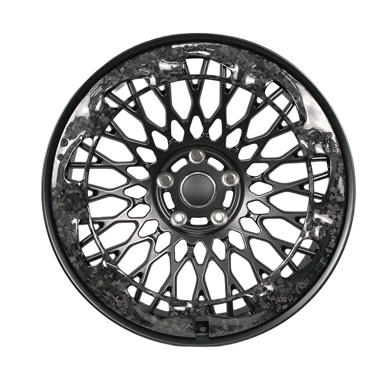 LSGZL New Carbon Fiber Sports Car Rims T6061 Forged PCD 5x120 5x130 5x112 18 19 20 22 24 26 Inch Wheel for bmw Gtr