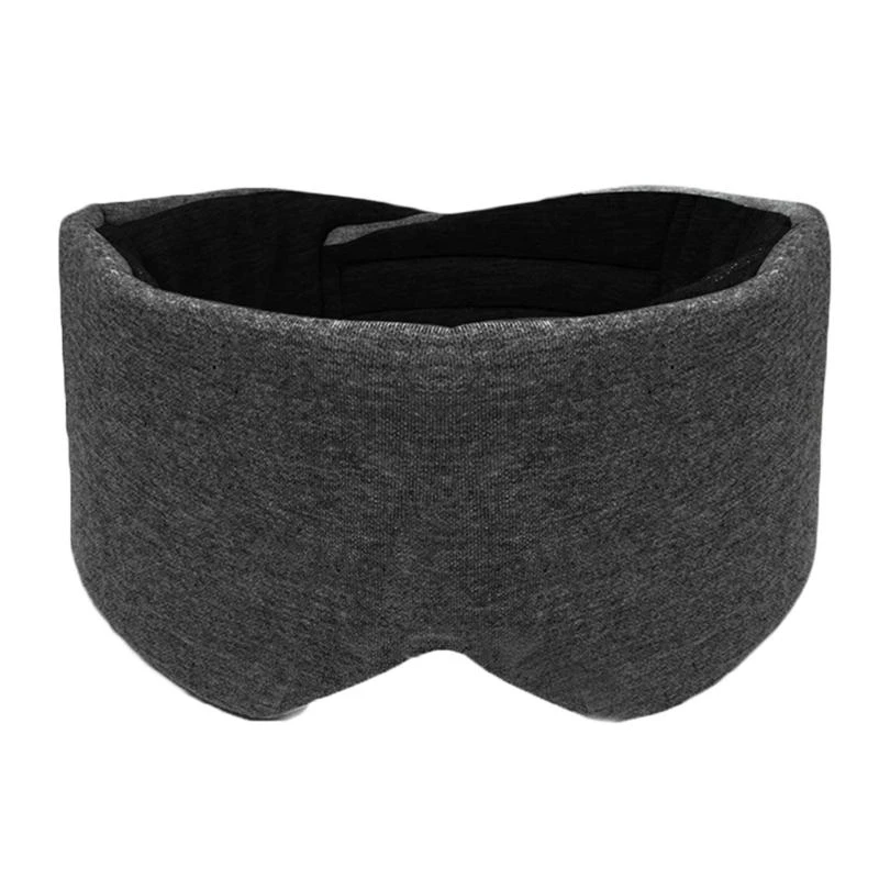U2JD Men Women Cotton Blackout Eye Mask Oversized Eyeshade Cover Breathable Adjustable Sleeping Blinder Blindfold for Nap Travel