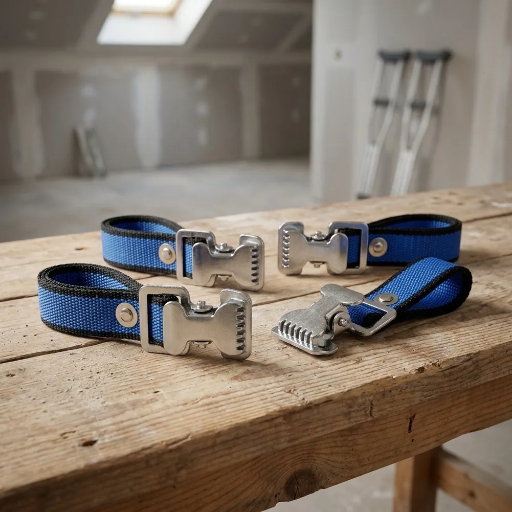 4Pcs Adjustable Foot Strap Kit Painter Stage Replacement Stilts Accessories Wear-resistant Belts Stable Safety Fixing Straps