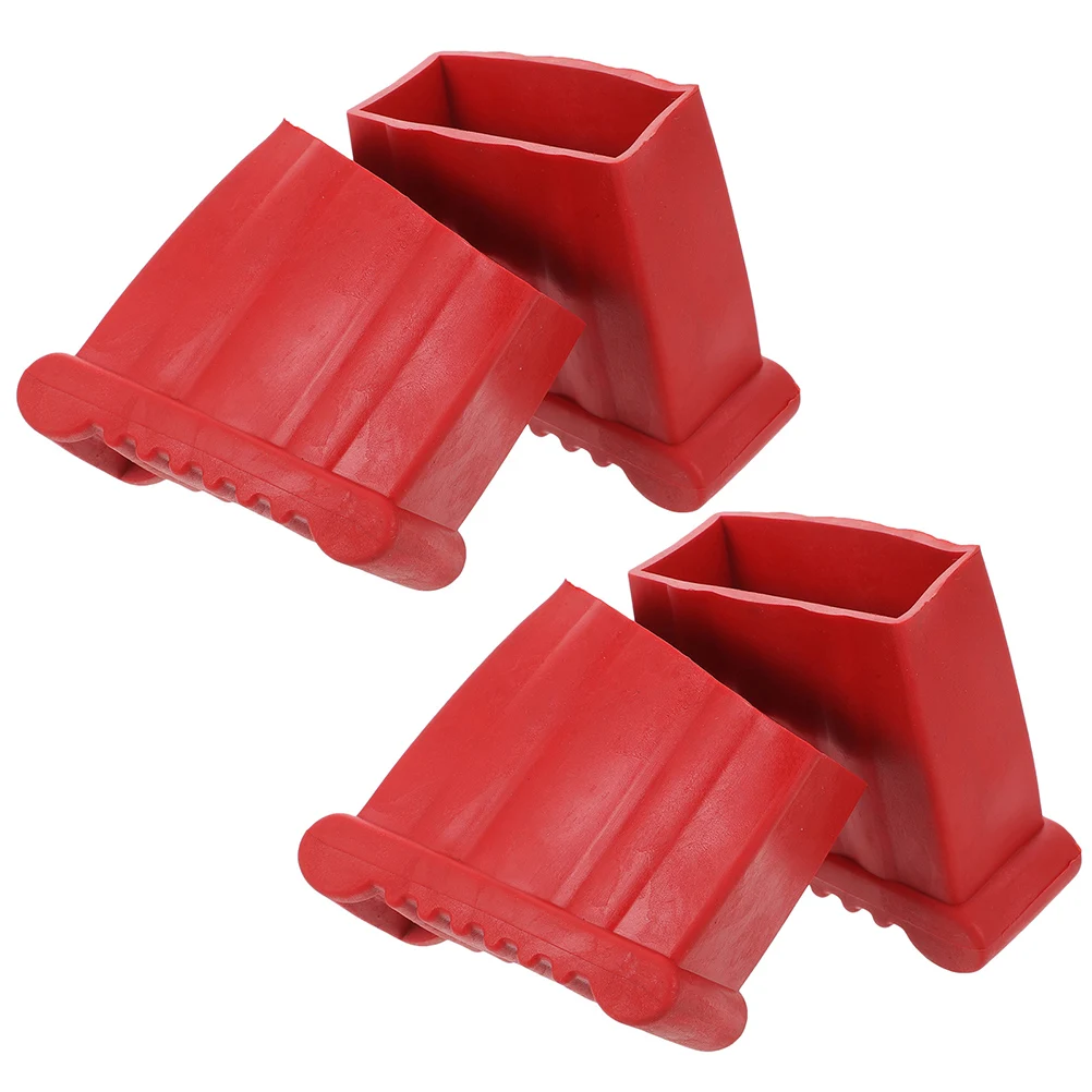 4 قطعة أغطية مضادة للانزلاق قواعد مطاطية غير قابلة للانزلاق استبدال الحصير تمديد سلالم قابلة للطي سلامة سلم الساق حماة يغطي #2