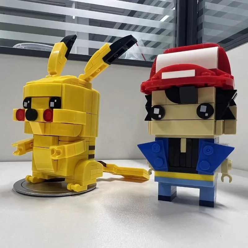 

Pok é mon figurines, building blocks, assembling toys, Ash Pok é mon, Pikachu models