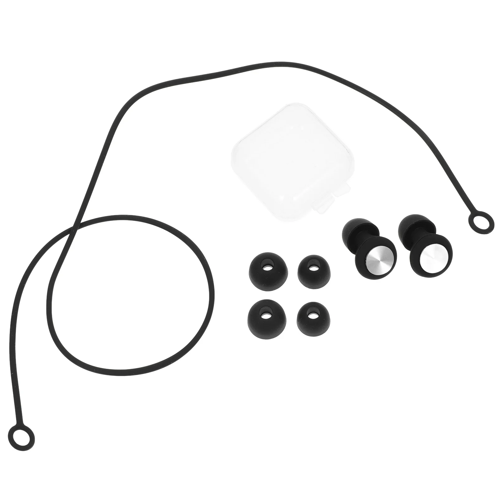 

Noise Cancelling Silicone Earplugs for Work Travel Concerts Snoring Blocking with Stylish Cd Pattern Black