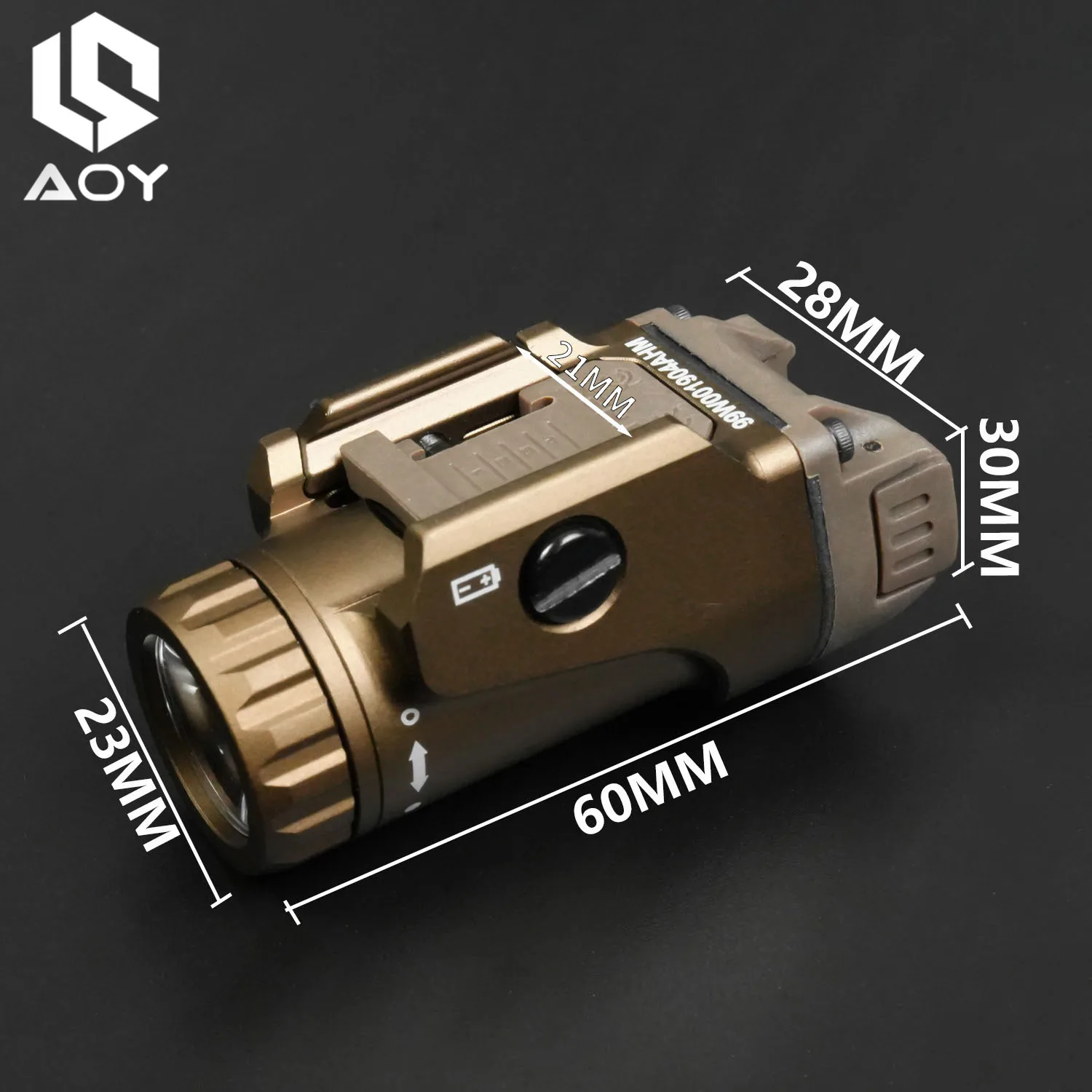 

Airsoft Tactical FOXTROT1X Flashlight Hunting Gear Constant/Momentary High Power Mini Hanging LED Scout Light Suitable 21mm Rail