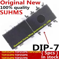 (5piece)100% New TOP252PN TOP253PN TOP254PN TOP255PN TOP256PN TOP257PN TOP258PN DIP-7