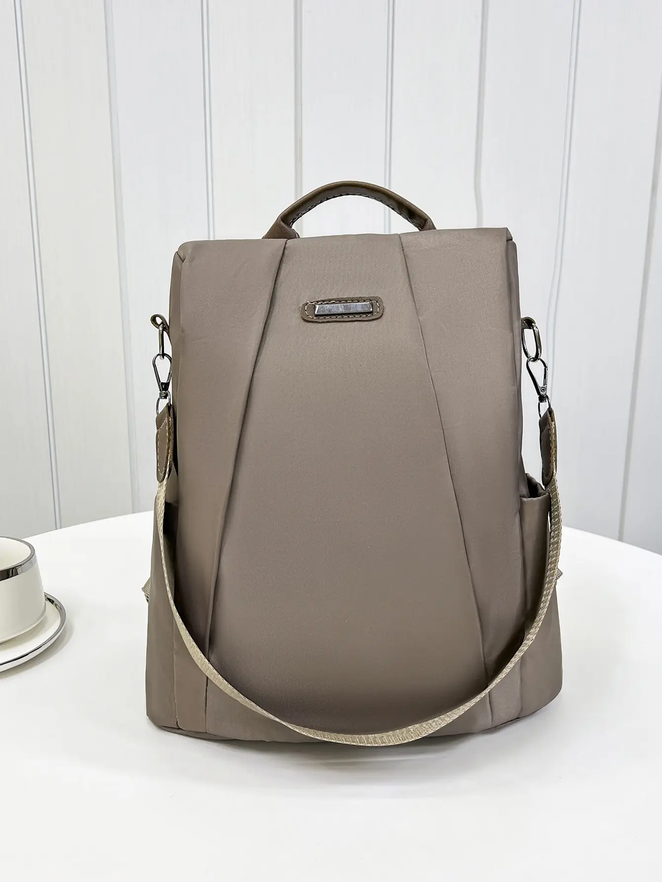 Women's Slim Fit Hidden Zipper Design Backpack, Lightweight Waterproof Oxford Fabric, Daily Commute & Travel Dual-Use Large Capacity School Bag,sg2304288185855114