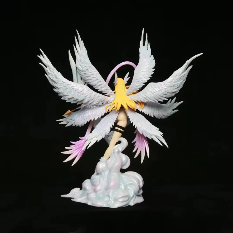 In-Stock 28cm Digimon Adventure Anime Figure Angewomon Yagami Hikari Childhood Goddess Exquisite Desktop Ornaments view 4