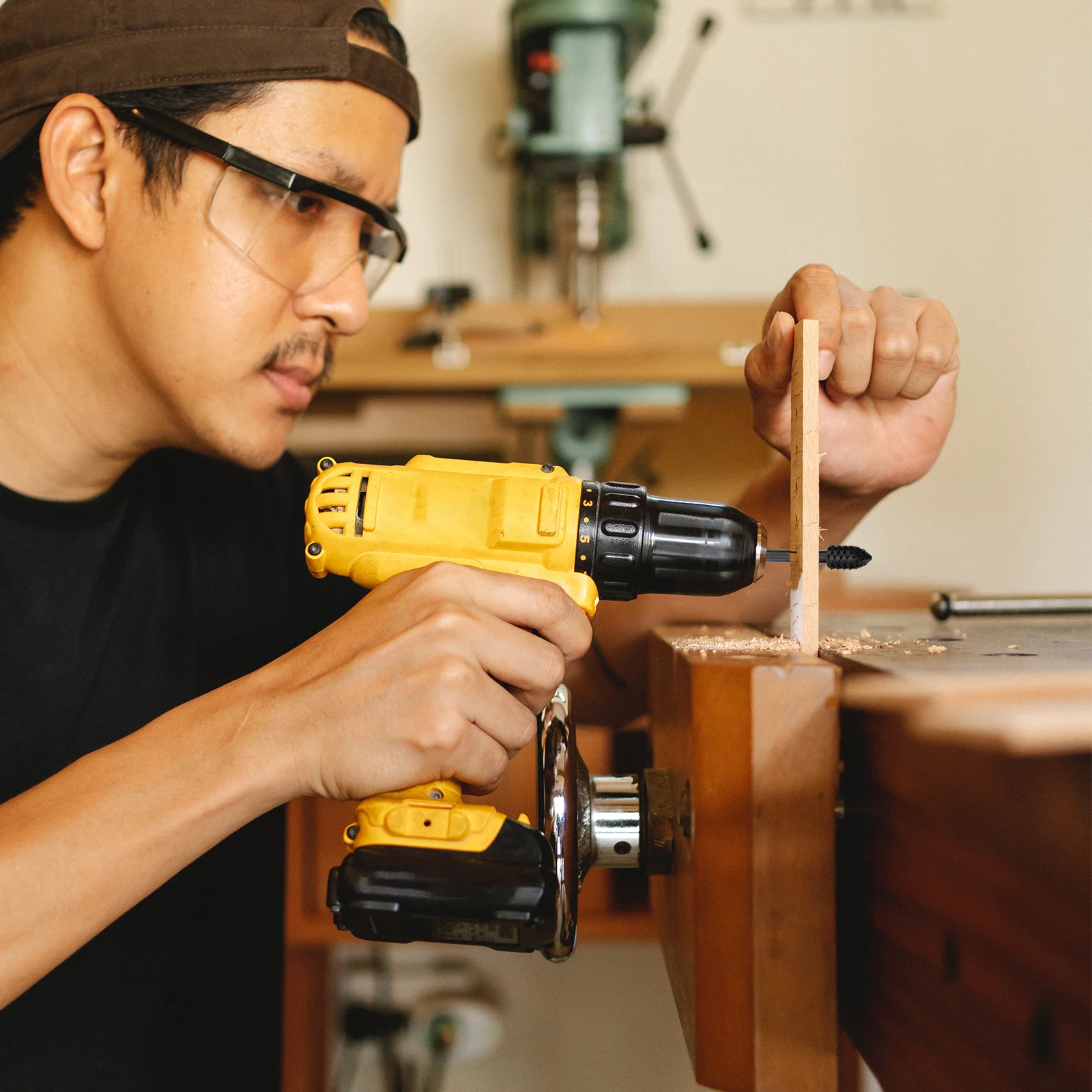 

10 Pcs Rotary File Kit High Grade Carbide Woodworking Grinding Polishing Tool for Electric Mill Long Service Life