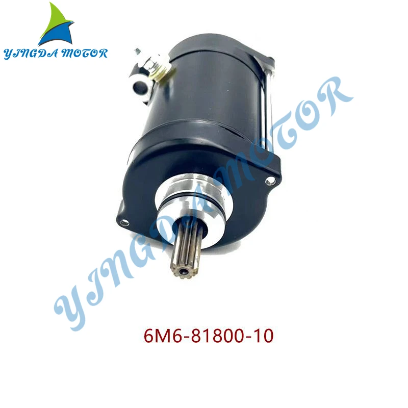 Black Starters Motor Metal Starters Motor For Yamaha Waverunner SJ700 Super Jet 701cc 1994-2015, SJ650 6M6-81800-10