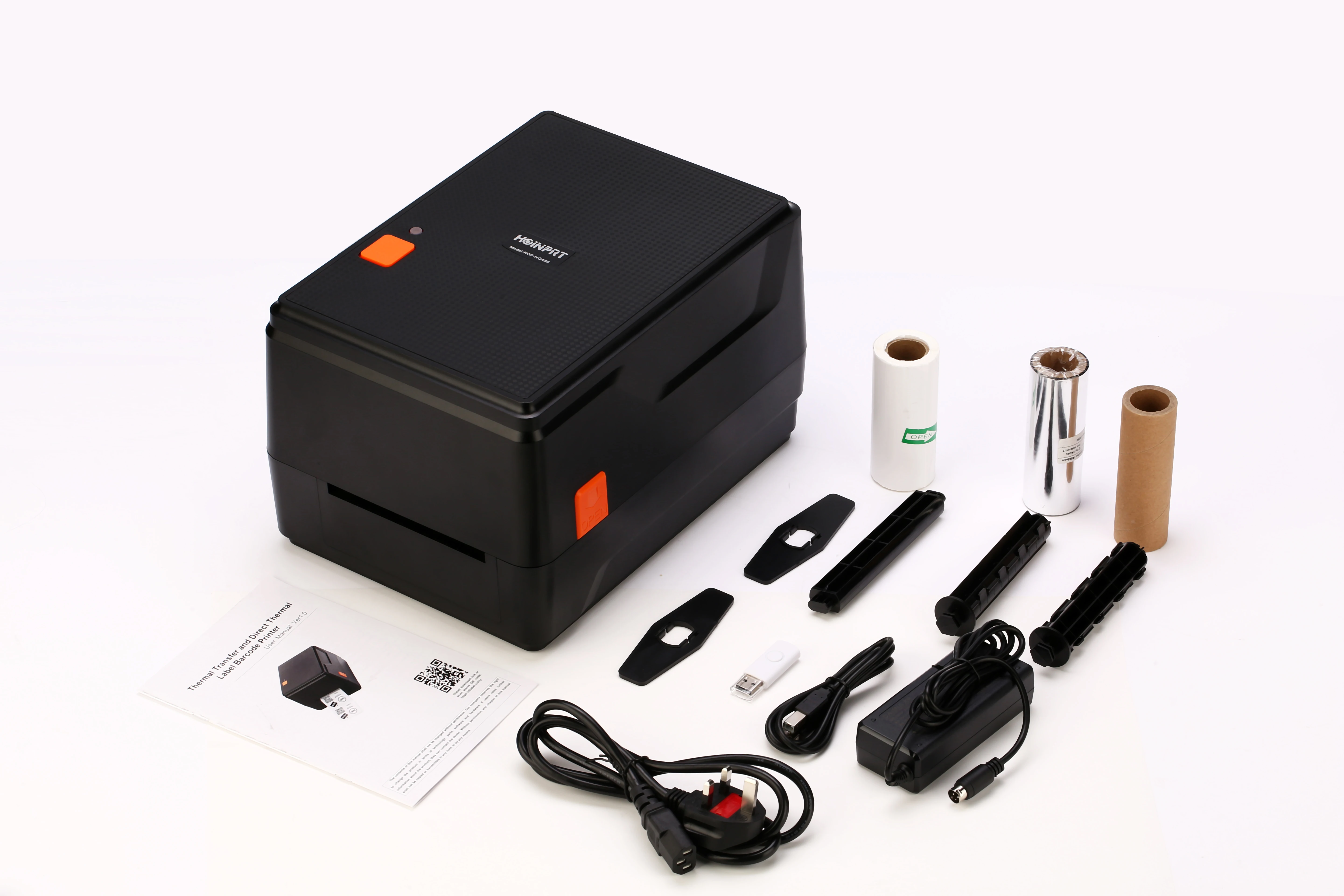 Hot Sale Thermal Transfer Label Barcode Printer USB  with Ribbon for Multi-function Retail Jewellery Product Label