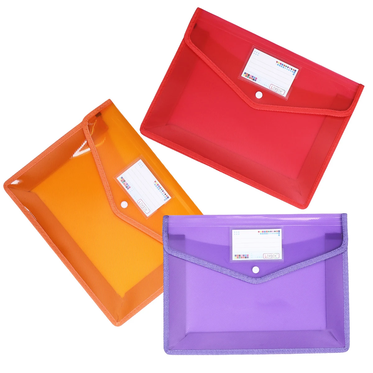 

3 Pcs Documents Bag Waterproof File Filing Office Supplies Wallet Folder Organizer Desk Work