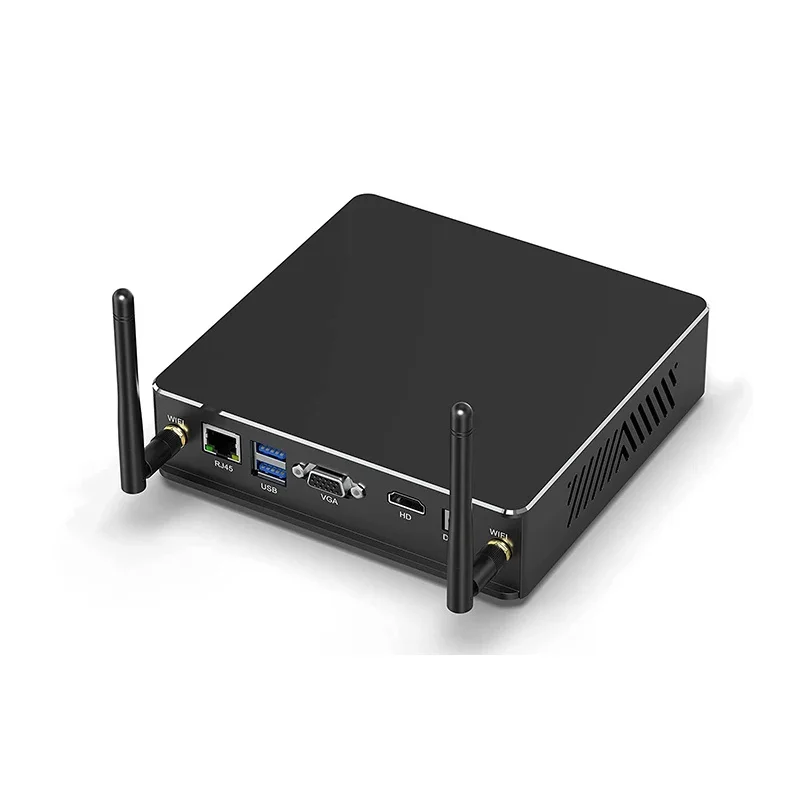 Commercio all'ingrosso di alta qualità educativo tutto in uno computer Win10 Mini Pc con ventola di raffreddamento Mini Pc industriale Box Pc