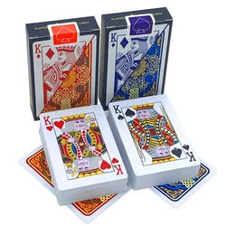 2 pz/lotto New Bridge Pattern plastica impermeabile che gioca a Pokers Pack carte da gioco collezione regalo di carte magiche gioco da tavolo per famiglie