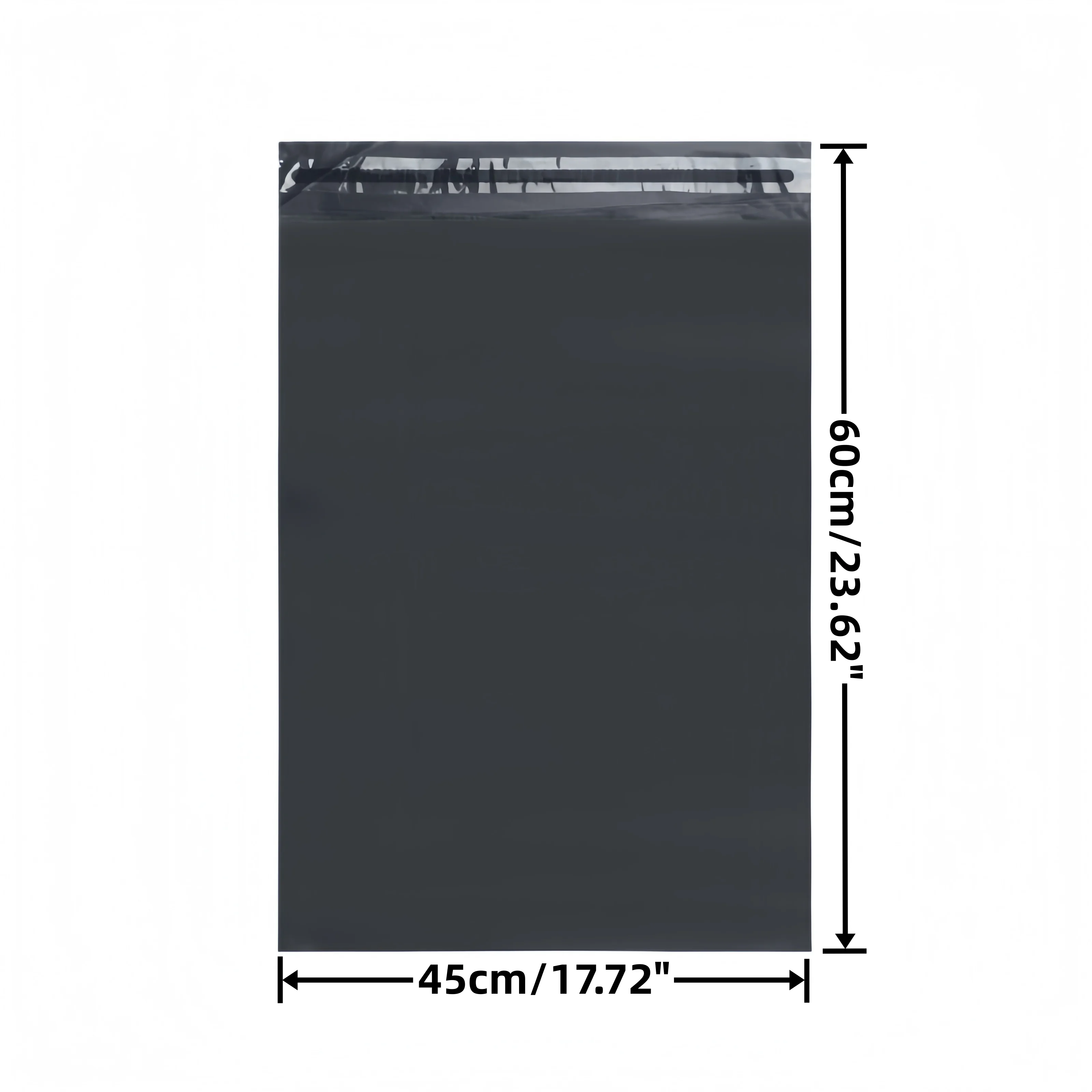ซองพลาสติกกันน้ำสีดำหนาพิเศษ ขนาด 45x60 ซม. จำนวน 50 ชิ้น สำหรับงานขนส่งสินค้าอีคอมเมิร์ซ ขายส่ง