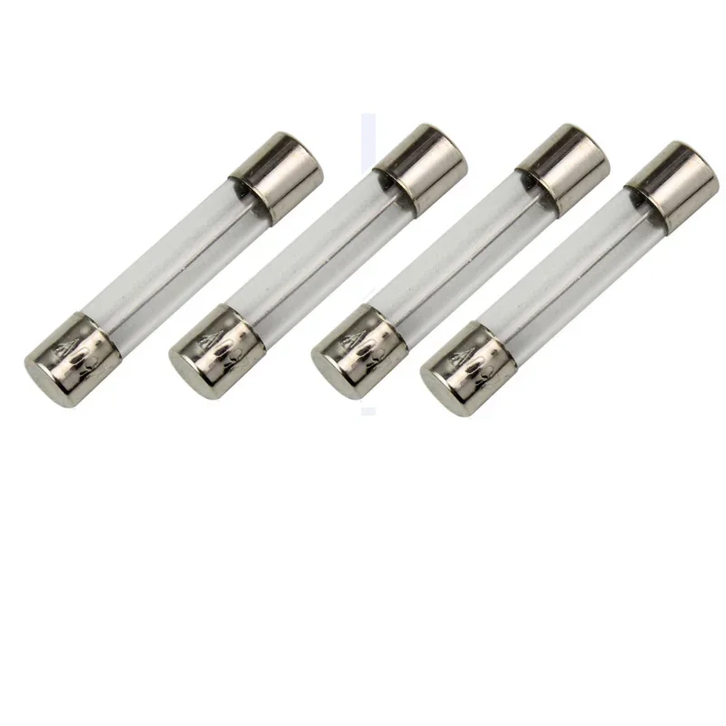 10pcs Motorcycle Glass Fuse Holder Box 6x30 12V 20A 250V Double Solder Protection for Moped Scooter ATV Go Kart Motorbike E-bike