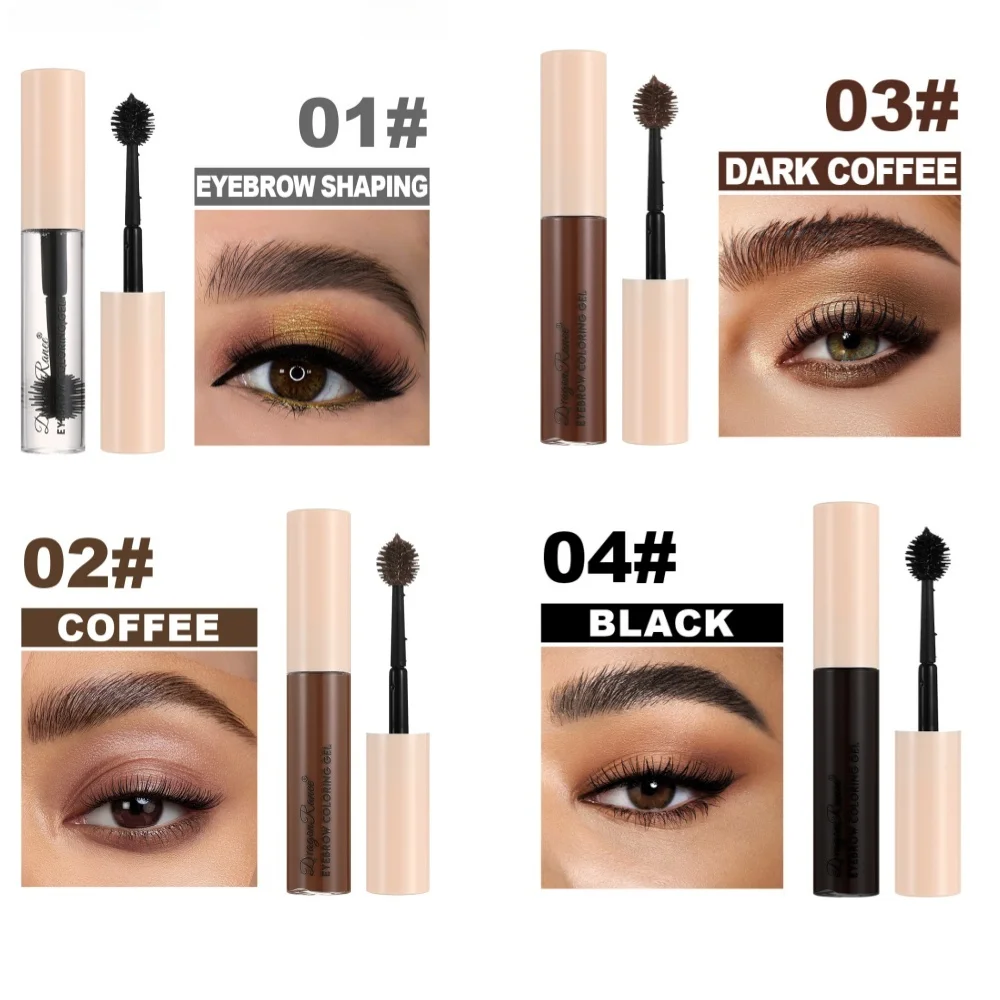 Gel per sopracciglia trasparente impermeabile ad asciugatura rapida Tinta naturale per styling a lunga durata per sopracciglia definite Trucco cosmetico