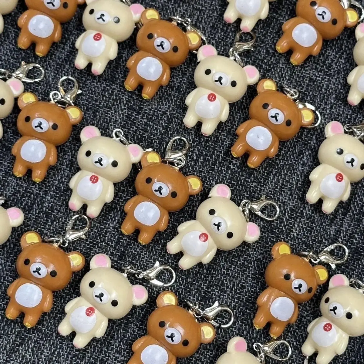Niedlicher Rilakkuma-Puppen-Schlüsselanhänger, Kawaii-Cartoon im japanischen Stil, Rucksackanhänger, Handyhüllen-Dekoration, Zubehör, Geschenk, Spielzeug – Detail 5