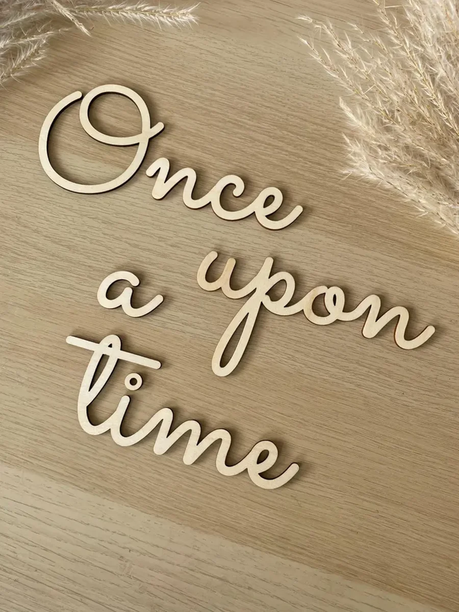 Once Upon A Time Wall Sign. Wo - Baby Nursery Diy ulasan dan harga