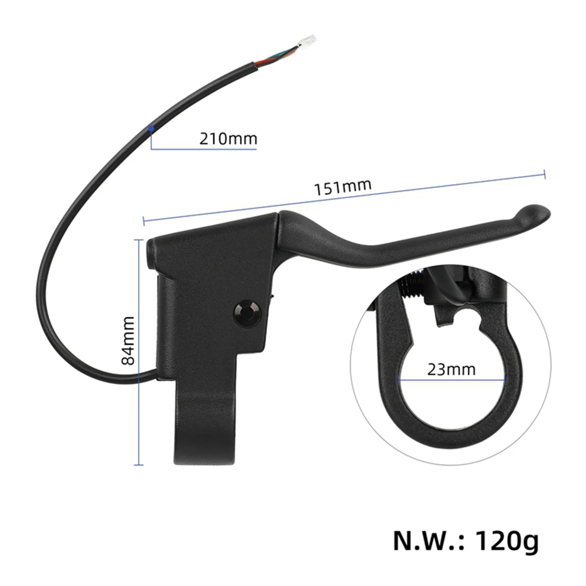 Electric Scooter Brake Lever is Suitable for Xiaomi M365 Right Hand Brake Lever Maximum Brake Power Off Hand Brake