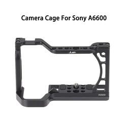 Jaula de cámara A6600 para Sony A6600 Dslr, con zapata fría y orificios de localización Arri, trípode, jaula de tiro, accesorios de fotografía