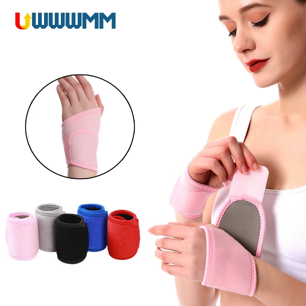 1Pcs Wrist Compression Wrap Hand Support Women Men Sprain Wrist Brace Tendonitis Pain Relief Carpal Tunnel Wrist Wraps Sports