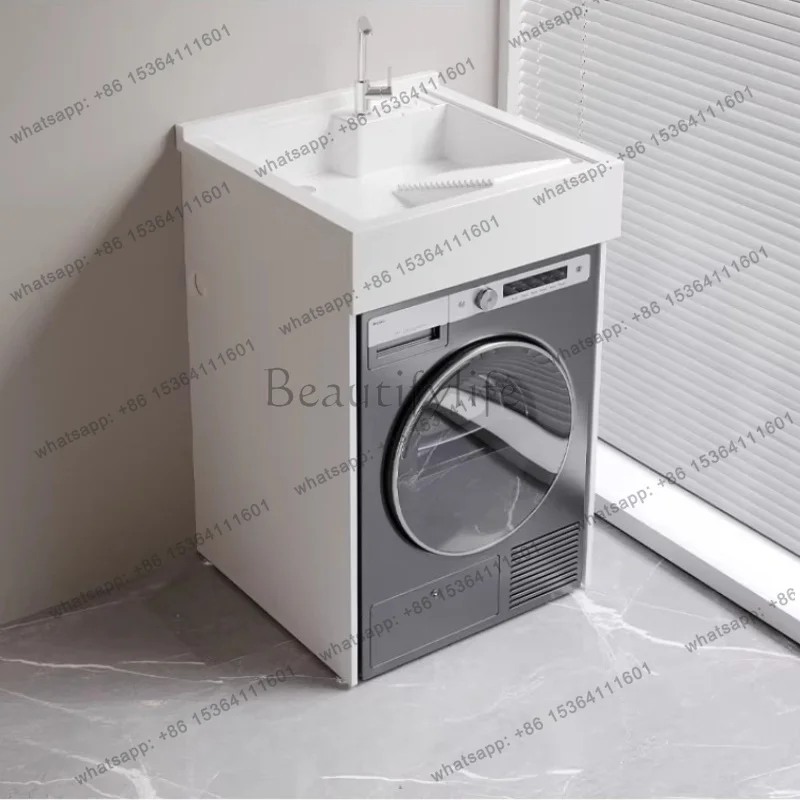 Aluminum Laundry Cabinet Nordic Creative Sink Balcony Washer Combo Customizable Bathroom Furniture muebles