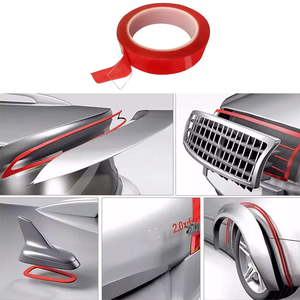 Car Strong Double Sided Adhesive Stickers Tape Auto Tape Sticker Clean Car Protect Tools Reusable Waterproof E5k4