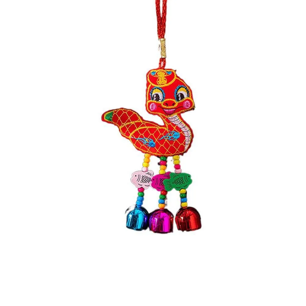 المعلقات السنة الصينية التقليدية الجديدة التطريز زينة مهرجان الربيع حسن الحظ مع شرابة التمنيات #1