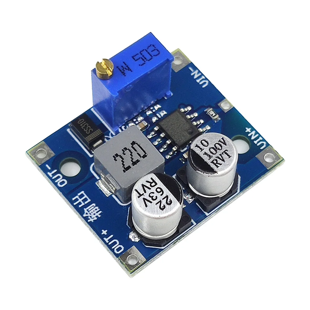 

Mini DC-DC Step-down Power Module DC Converter 5-80V Input and Output Adjustable Range 1-62V