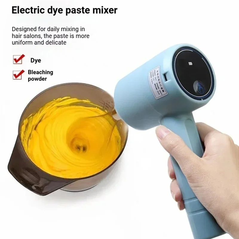 【Home-Appliances】Hairdressing Coloring Stirrer Tools Handheld Electric Hair Cream Automatic Mixer