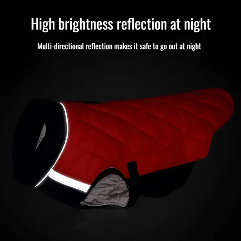 

Winter French Bullpup Puppy Thickened Reflective Pet Clothing Dog Cotton Jacket