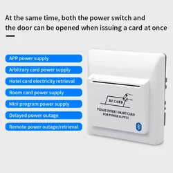 Tpower otel Bluetooth akıllı enerji tasarrufu anahtarı 13.56mhz kart güç tasarrufu AC 85V - 265V oda kartı güç almak için takın