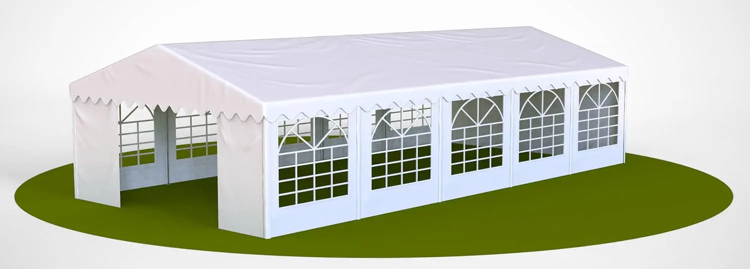 

Палатка для мероприятий 16x32 фута, сверхпрочный навес-укрытие для свадеб, выставок, съемные боковые стенки и окна, индивидуальный дизайн