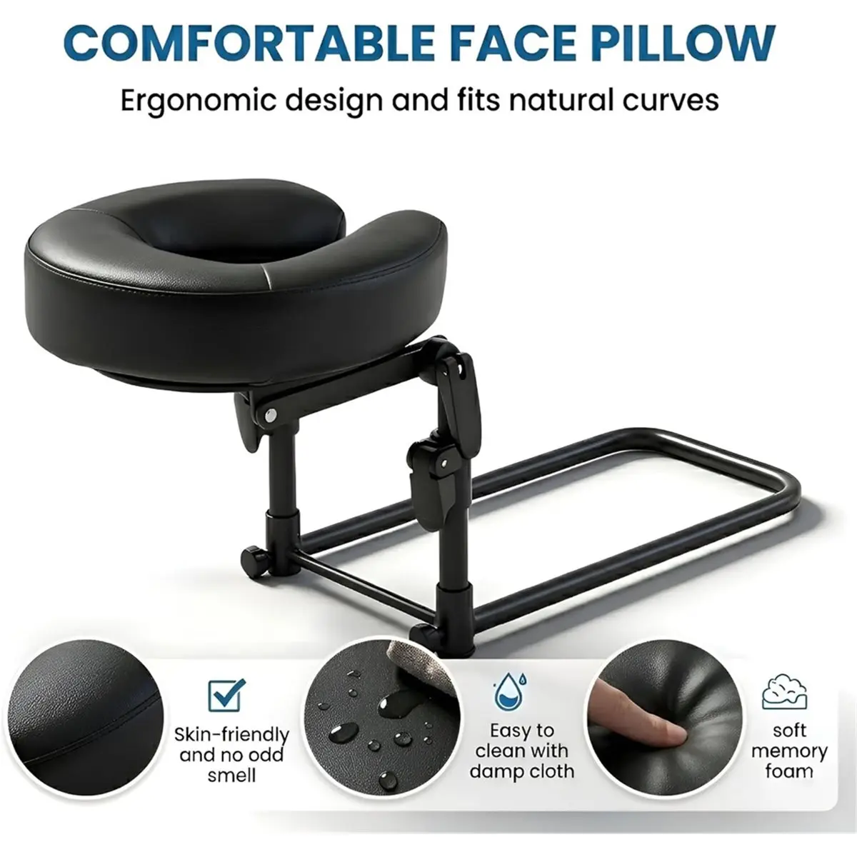 giftnew Massage Headrest for Bed Home Mattress Top Massage Kit Adjustable 18