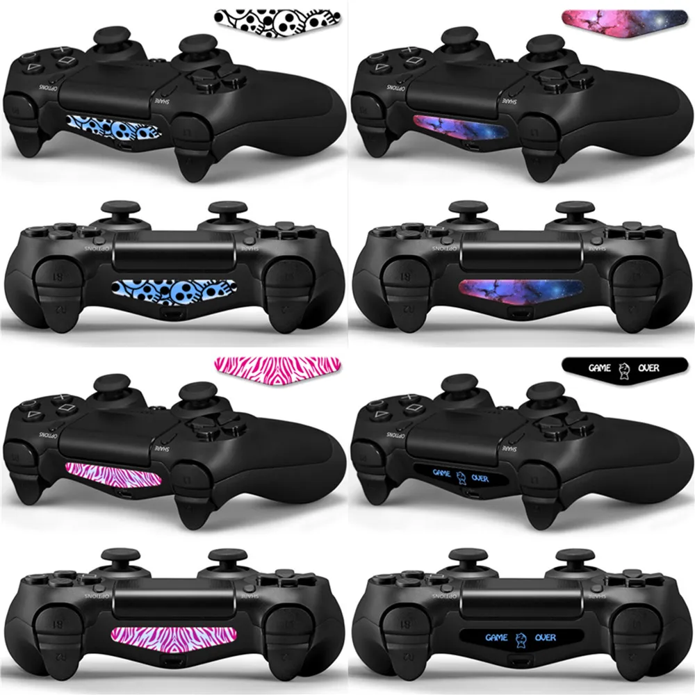 Popular Styles Custom Decal Led Light Bar Skin Sticker For PS4 Remote Controller