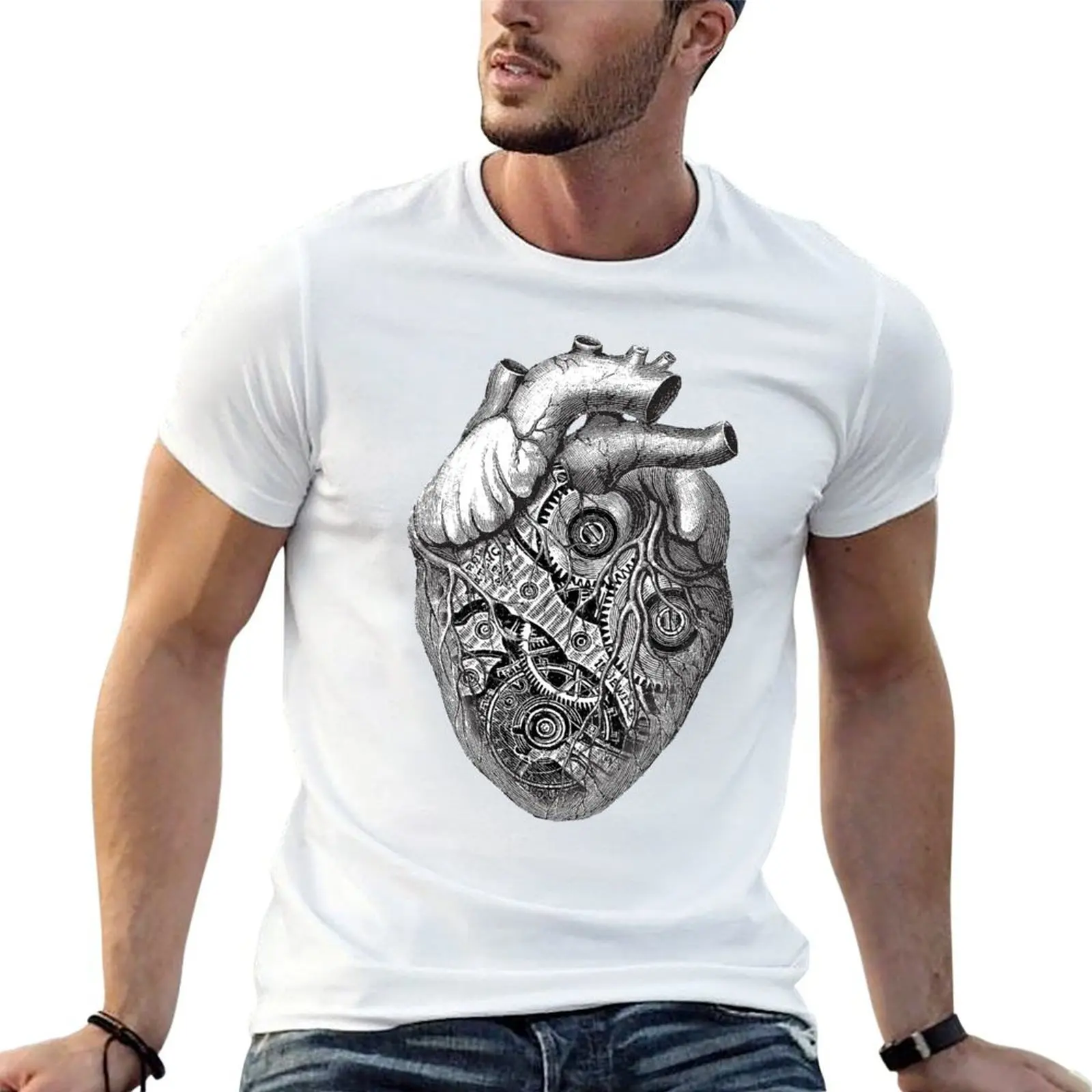

Clockwork Heart T-Shirt man t shirt cotton t shirts designer cotton t shirts man 100% T-Shirt