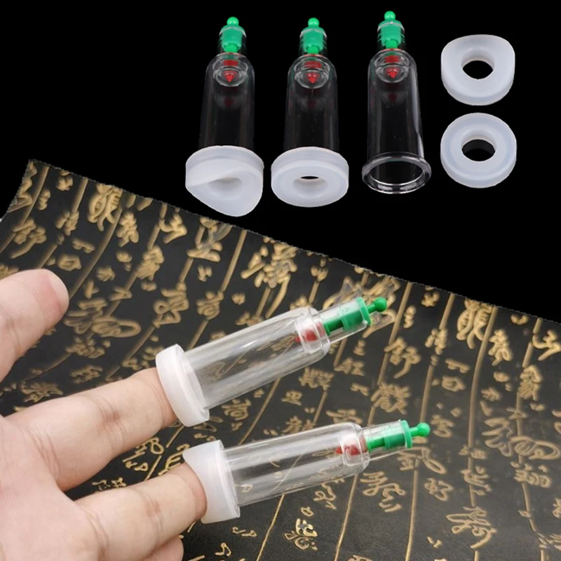 1Pcs Silicone Cupping Massage Health B7 Cans Vacuum Cupping Chinese Medicine Ventosa Terapia Plastic Cup Finger Small Gas image 2