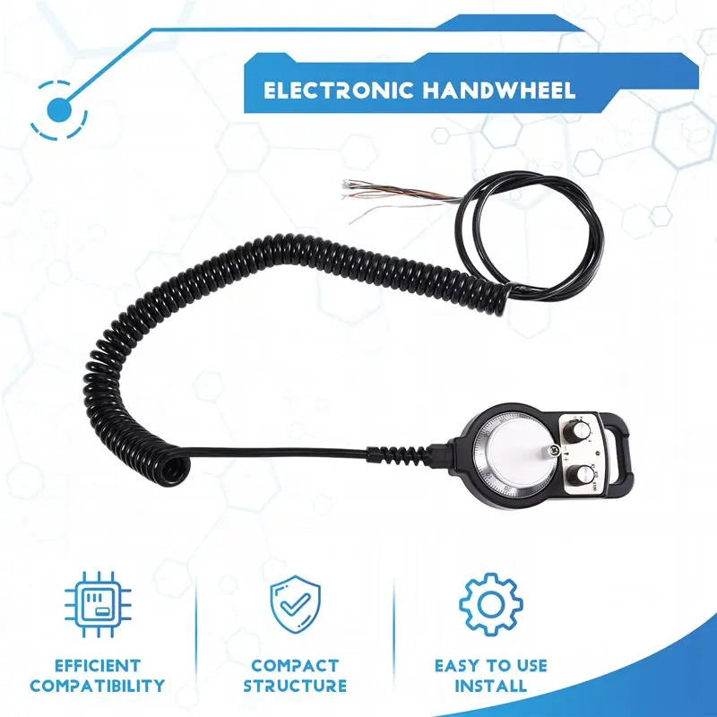 EYFL-For Mach3 Motion Control System Compatible MPG Electronic Handwheel Featuring 100 PPR Encoder For CNC Engraving For Machine