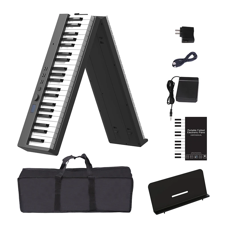 

88-клавишный электронный орган, многофункциональный портативный электронный орган, складная миди-клавиатура, фортепиано, музыкальные цифровые пианино для взрослых