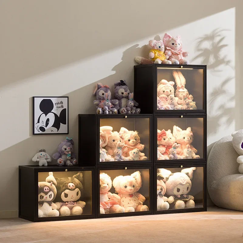 Blind Box Storage Display Stand Large Capacity Stepped Acrylic POP MART Display Box Dust-proof Figure Display Cabinet Classic