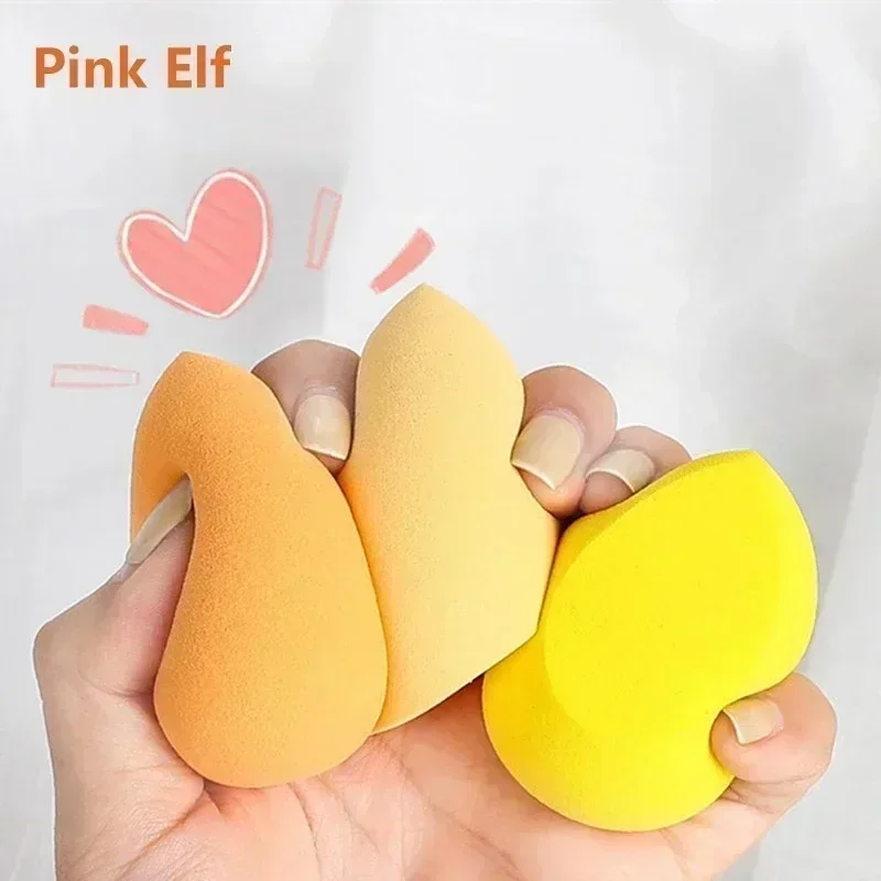 4 Stuks Make-Up Spons Blender Schoonheid Ei Cosmetische Spons Poeder Puffs Applicator Concealer Foundation Droog Nat Gebruik Bladerdeeg Make-Up Tools