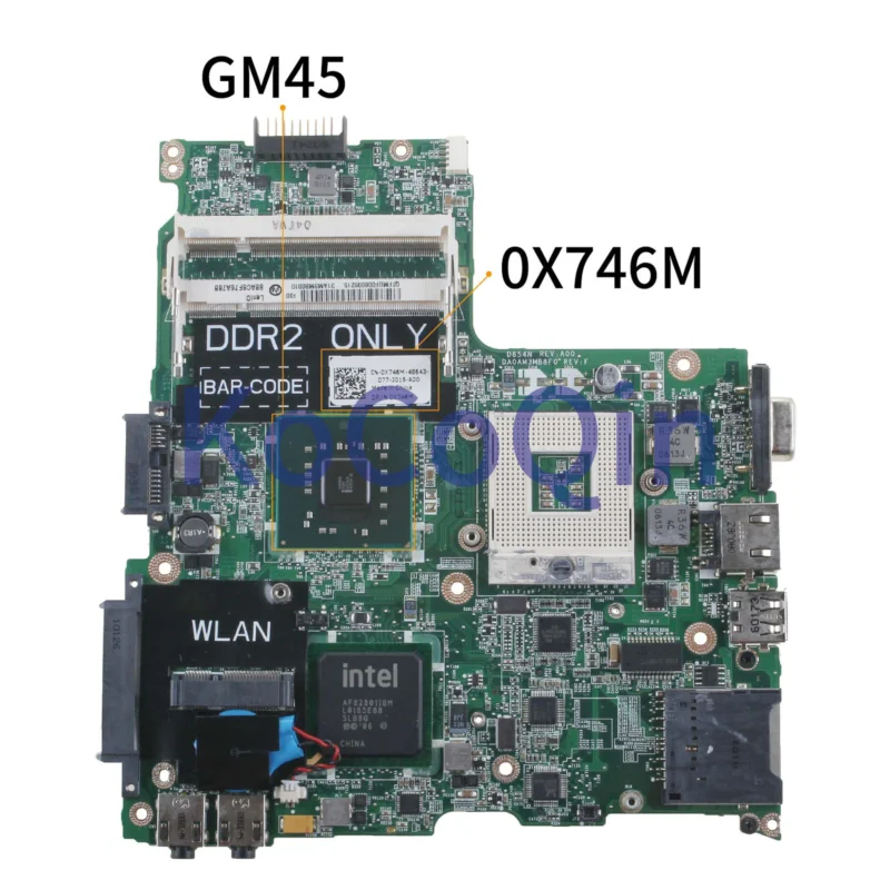 

Для DELL Vostro 1220 V1220 Mtherboard X746M 0X746M DA0AM3MB8F0 GM45