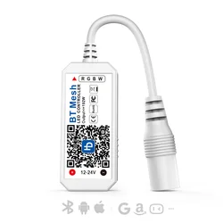BT Mesh Bluetooth Led Controller Hao Deng APP Control Smart Music Timmer Function For Single color RGB RGBW Led Lights DC5V~24V